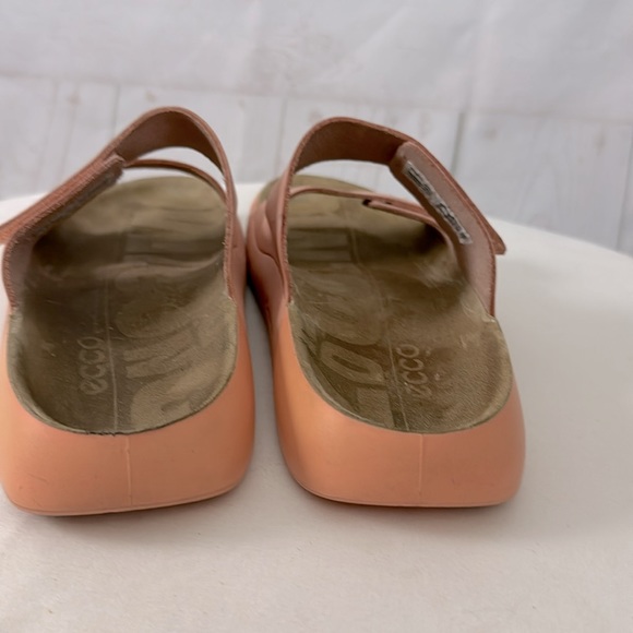 Ecco Size 40 US 9.5-10 2nd Cozmo Fluidform Slip on Pinky-Peach Sandals - Picture 5 of 10